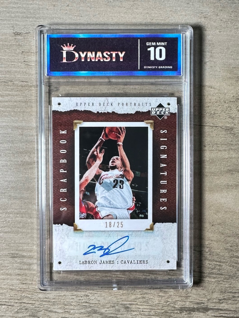 LeBron James Signed Rookie 2005/06 Upper Deck #SB-LJ Gem Mint 10 Novelty Card.